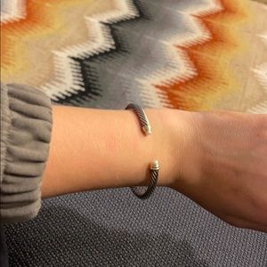 David Yurman cable classics bracelet with 18k gold